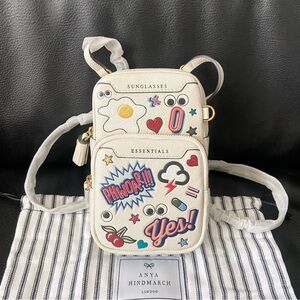 SOLD NWT Anya Hindmarch SS24 All Over Stickers Essential Cross-body Bag